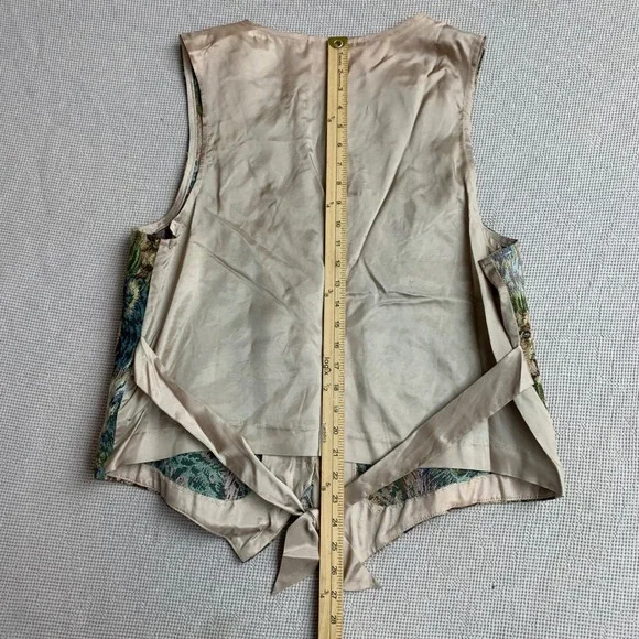 Partners II Vintage 90s Dog Tapestry Vest Multicolor Cotton Blend Size 1X - Picture 5 of 9